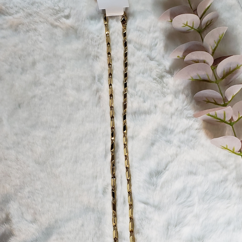 Rebecca Minkoff Textured Bar Chain Necklace - Picture 6 of 8
